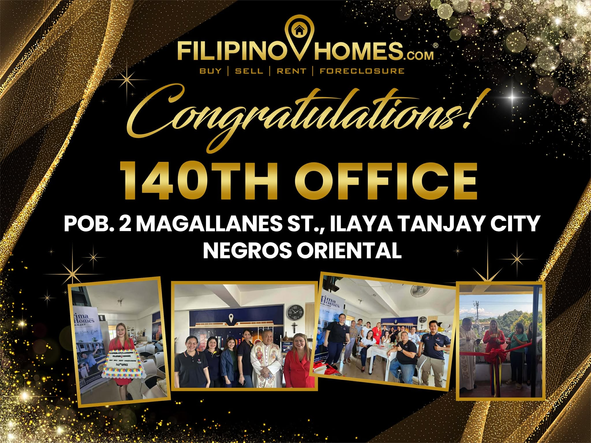 Team Tigers Eye opens Filipinohomes' 140th office in Tanjay City, Negros Oriental