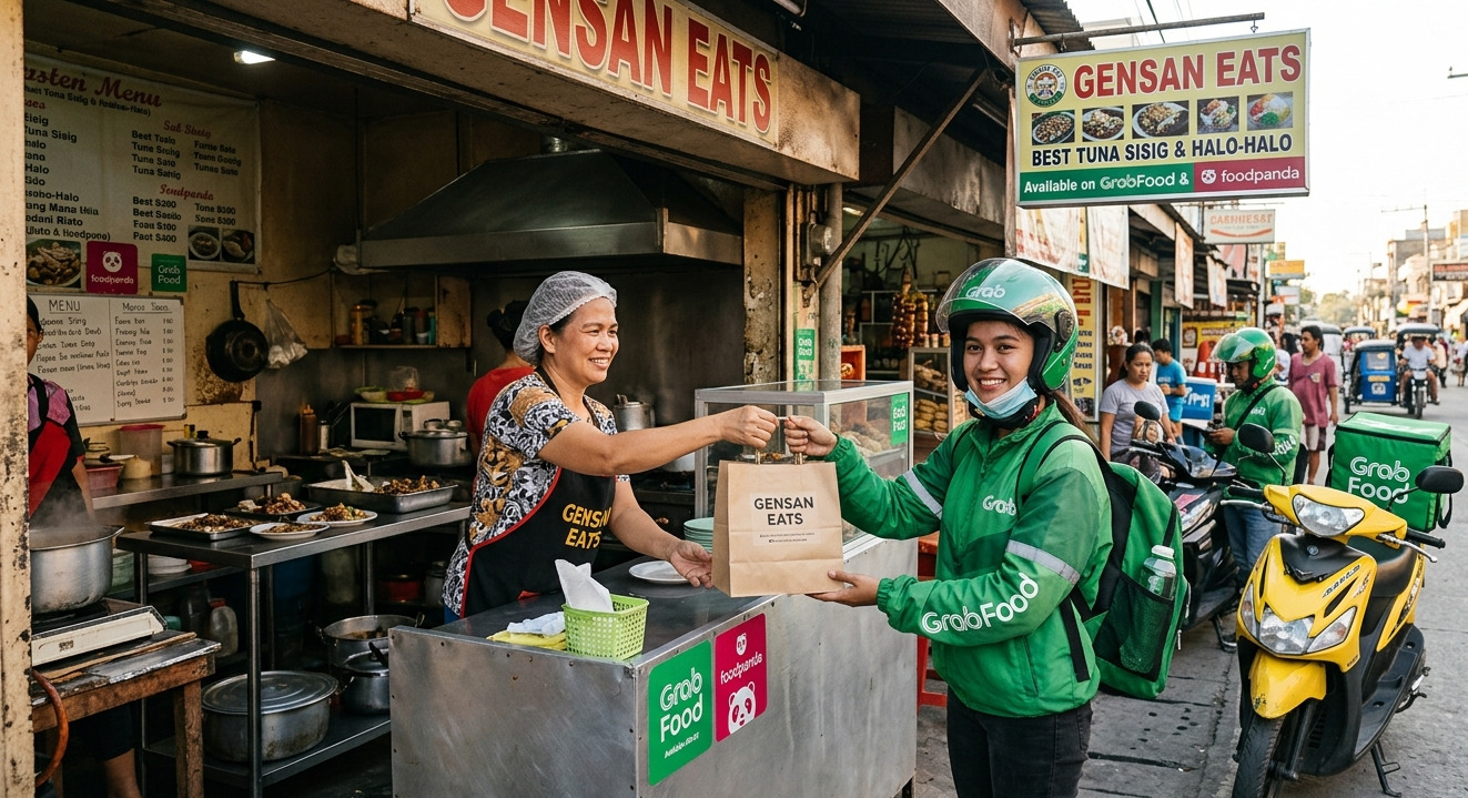A GenSan eatery partnering with delivery platforms to reach a wider customer base.