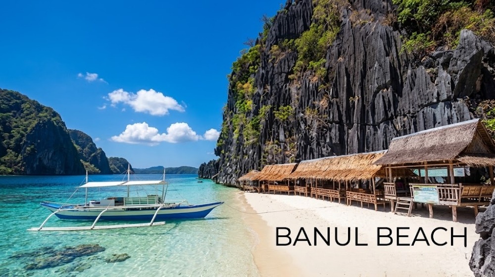Banul Beach: Discover Coron’s Pristine White Sand Sanctuary Amidst Dramatic Limestone Cliffs