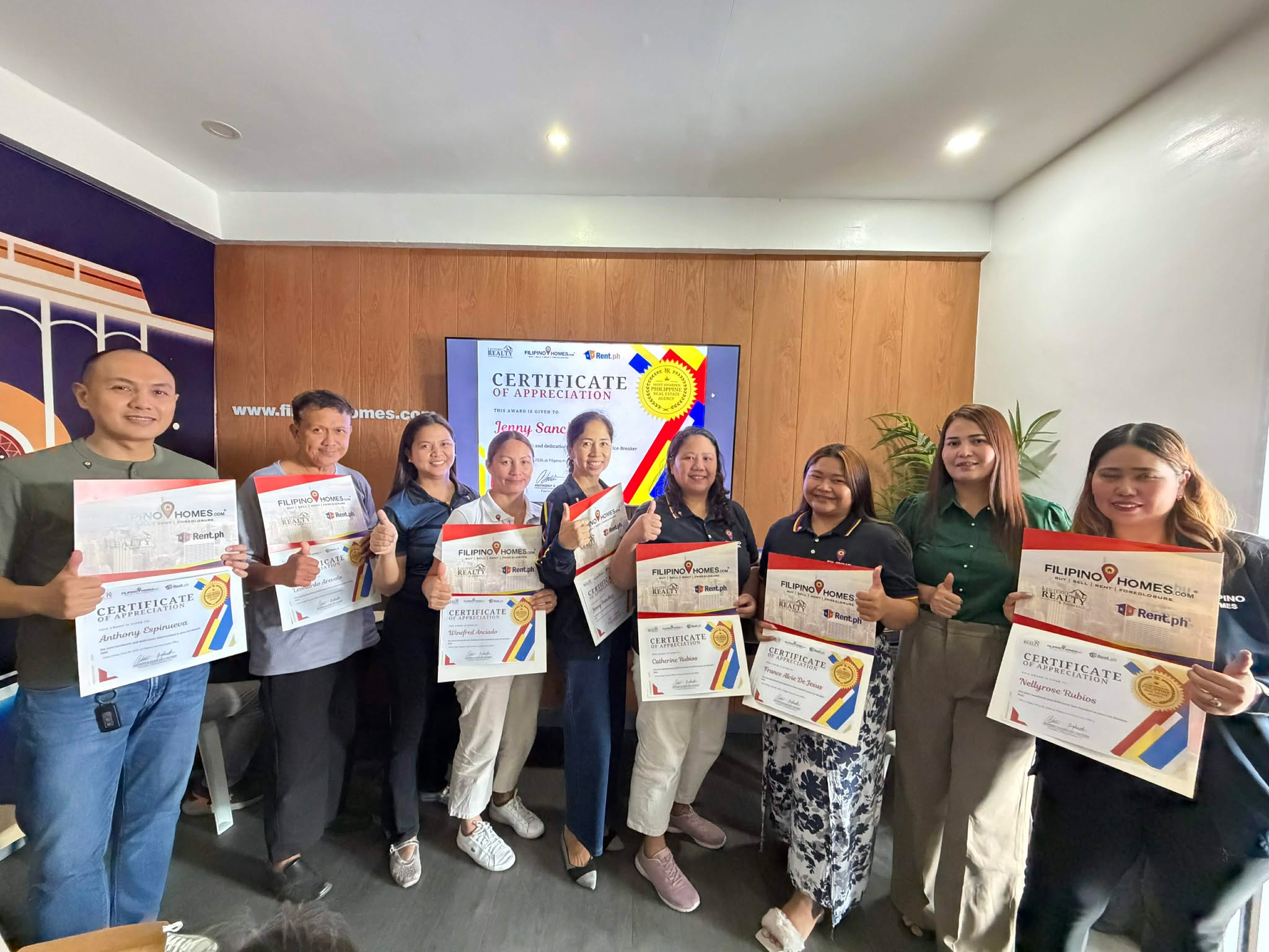 Team Ice Breaker Honors Top Sales Performers at Filipinohomes Cavite Office