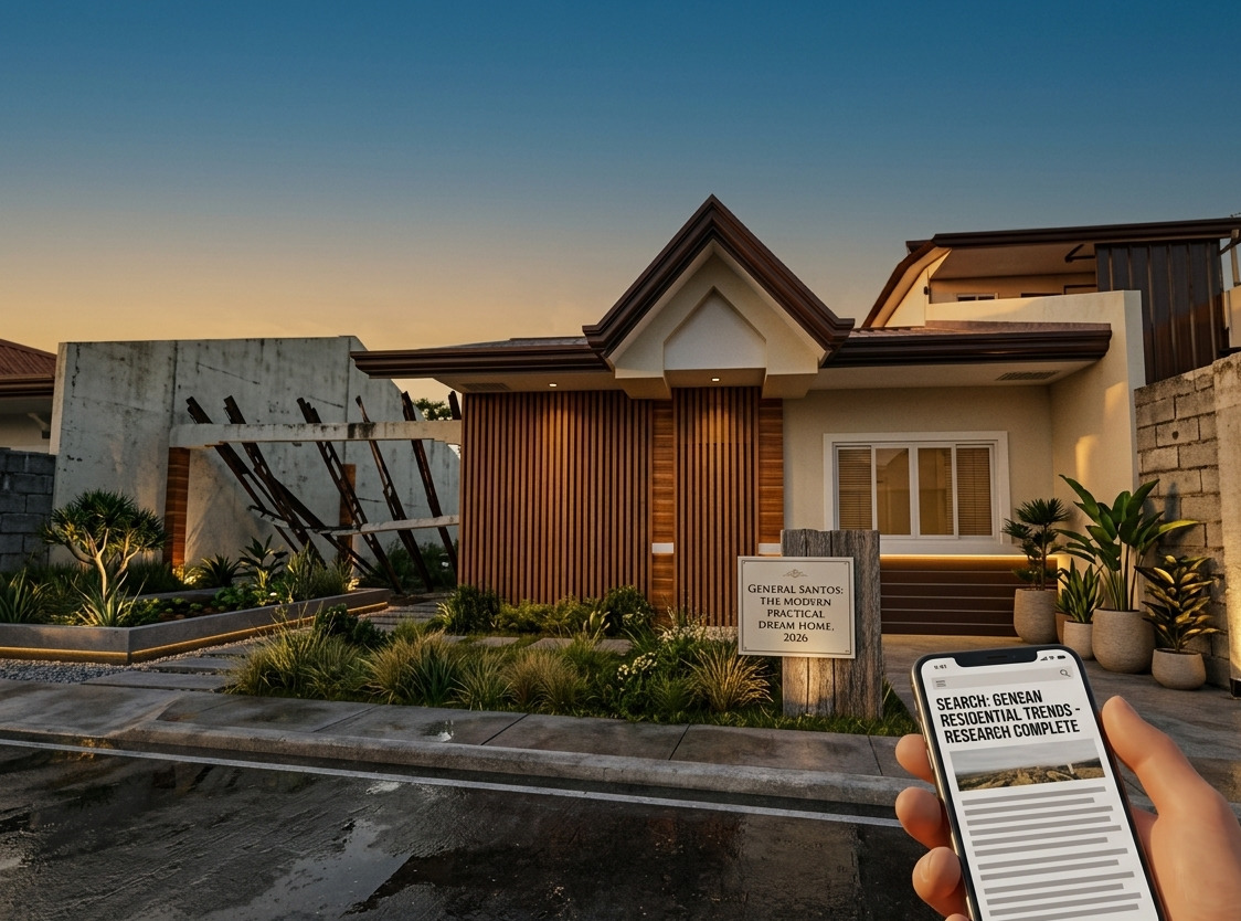 Researching GenSan: A homebuyer checks local residential trends before investing in 2026.
