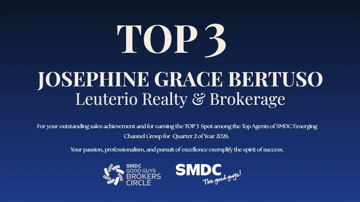 Double Victory: Filipinohomes Earns Top 1 Broker, Top 3 Agent at SMDC Brokers Circle of Excellence for Q2 2026 — Philippines