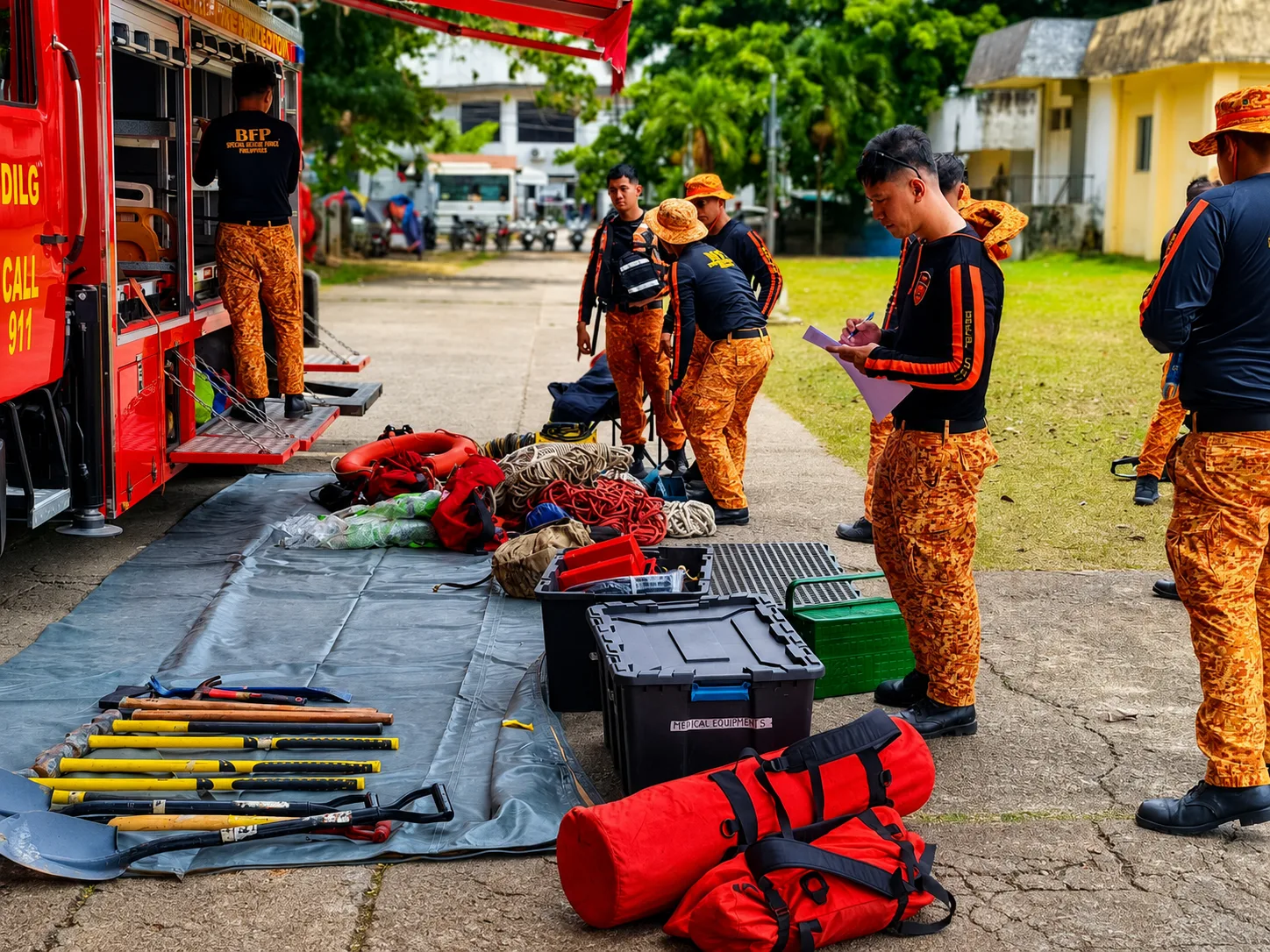 Photo Courtesy: Bureau of Fire Protection Region 8 (Facebook)