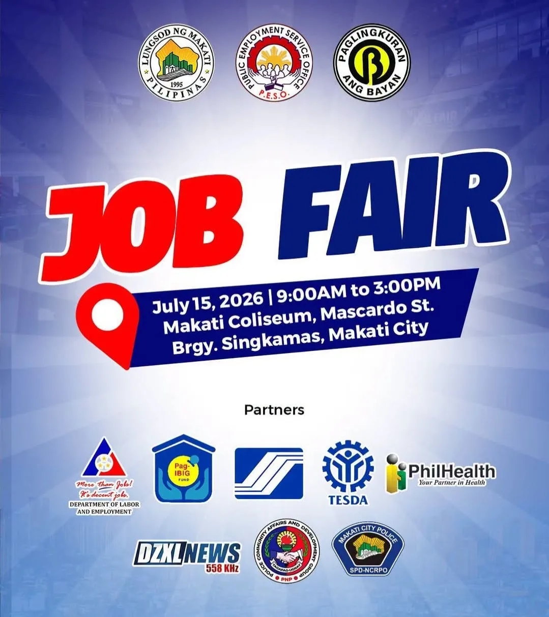 Looking for a Job? Makati PESO to Hold Job Fair on July 15, 2026