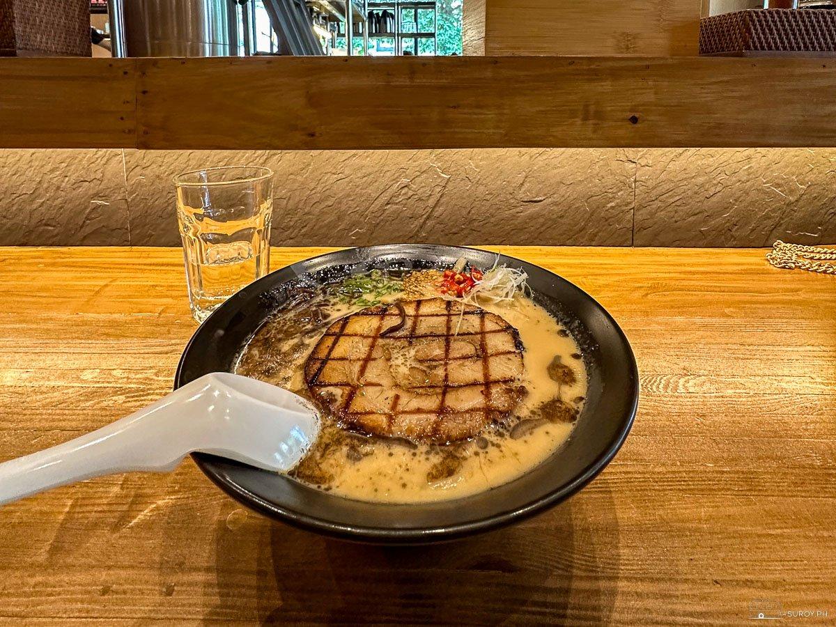Authentic Japanese ramen bowls at Mendokoro attract tourists