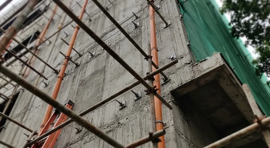 An on going building construction.