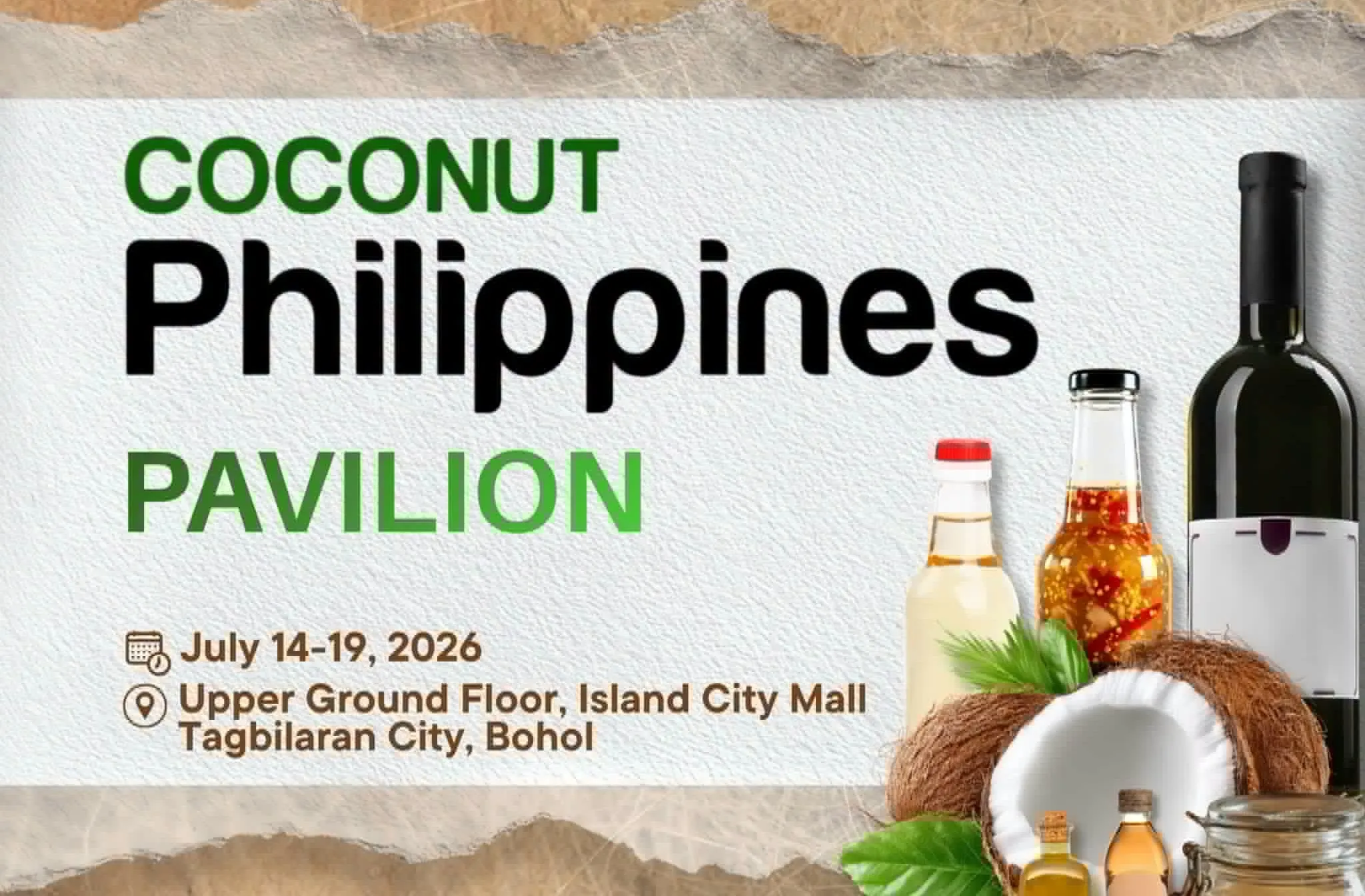 Discover Bohol’s Coconut Treasures at COCONUT PHILIPPINES Pavilion, July 14‑19