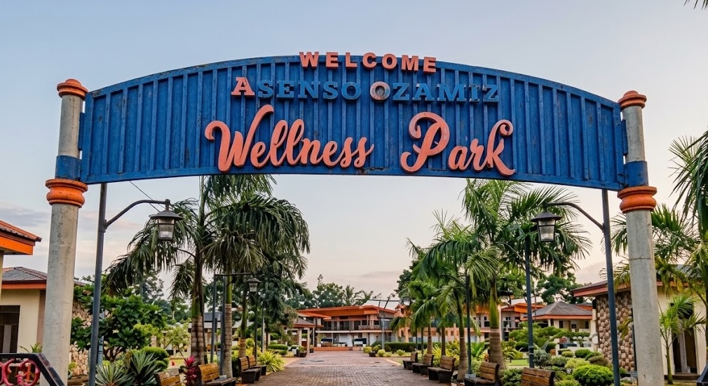 The Ozamiz City's wellness park entrance.
