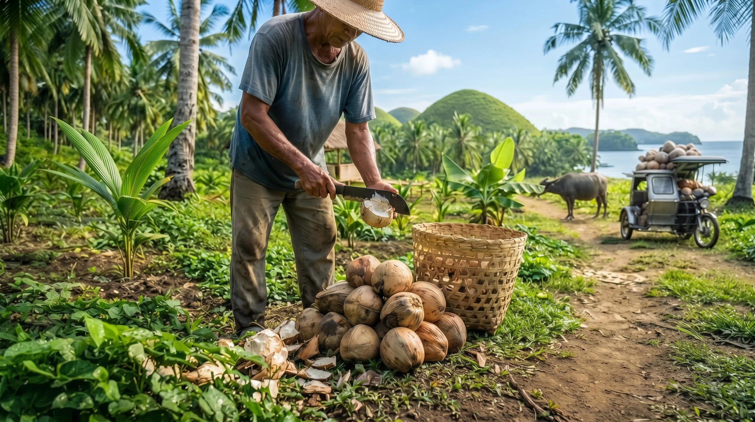Inside the Work of Maintaining a Bohol Coconut Farm — Philippines