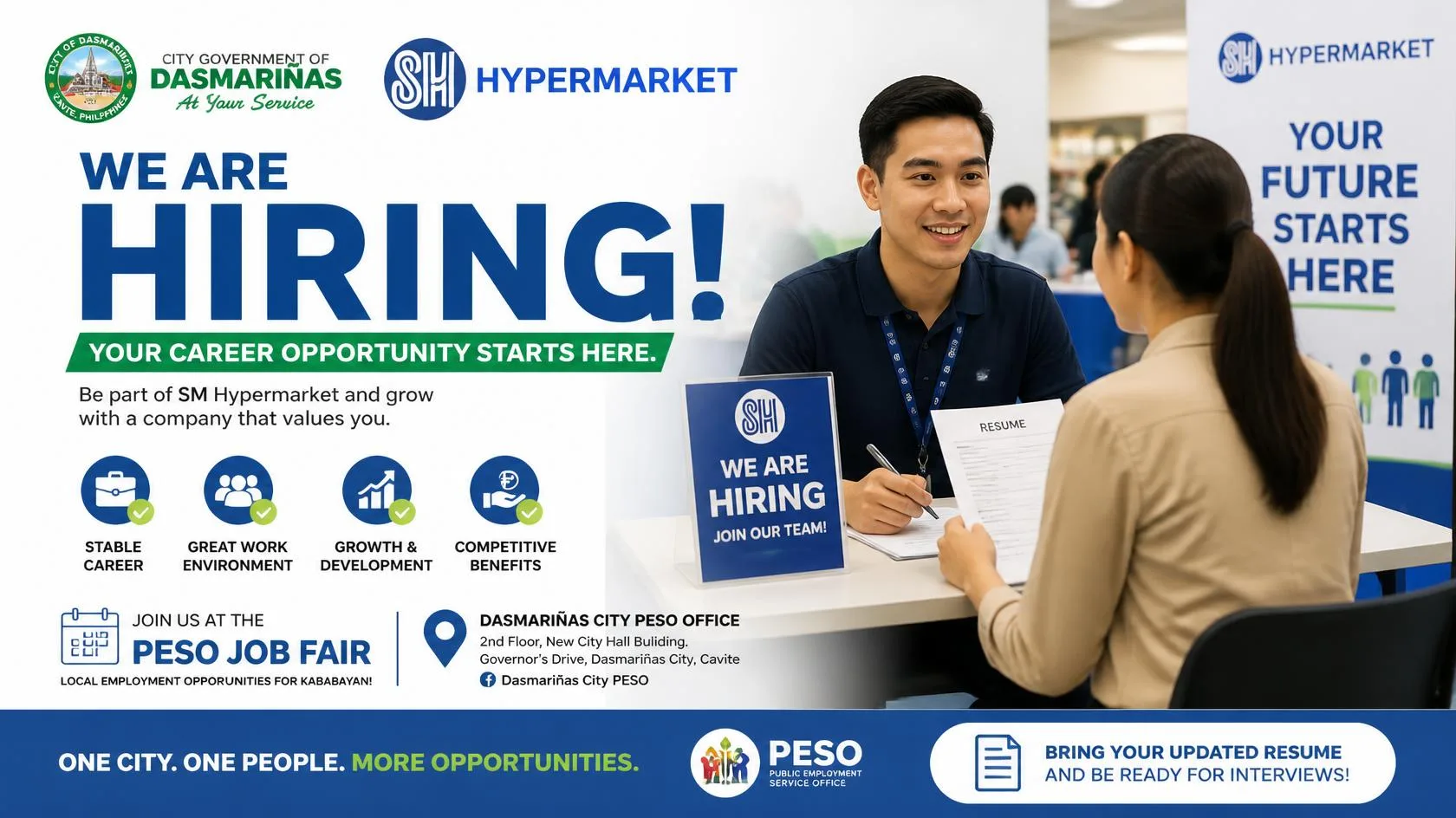 Hiring Alert: SM Hypermarket Recruitment in Dasmariñas on September 9