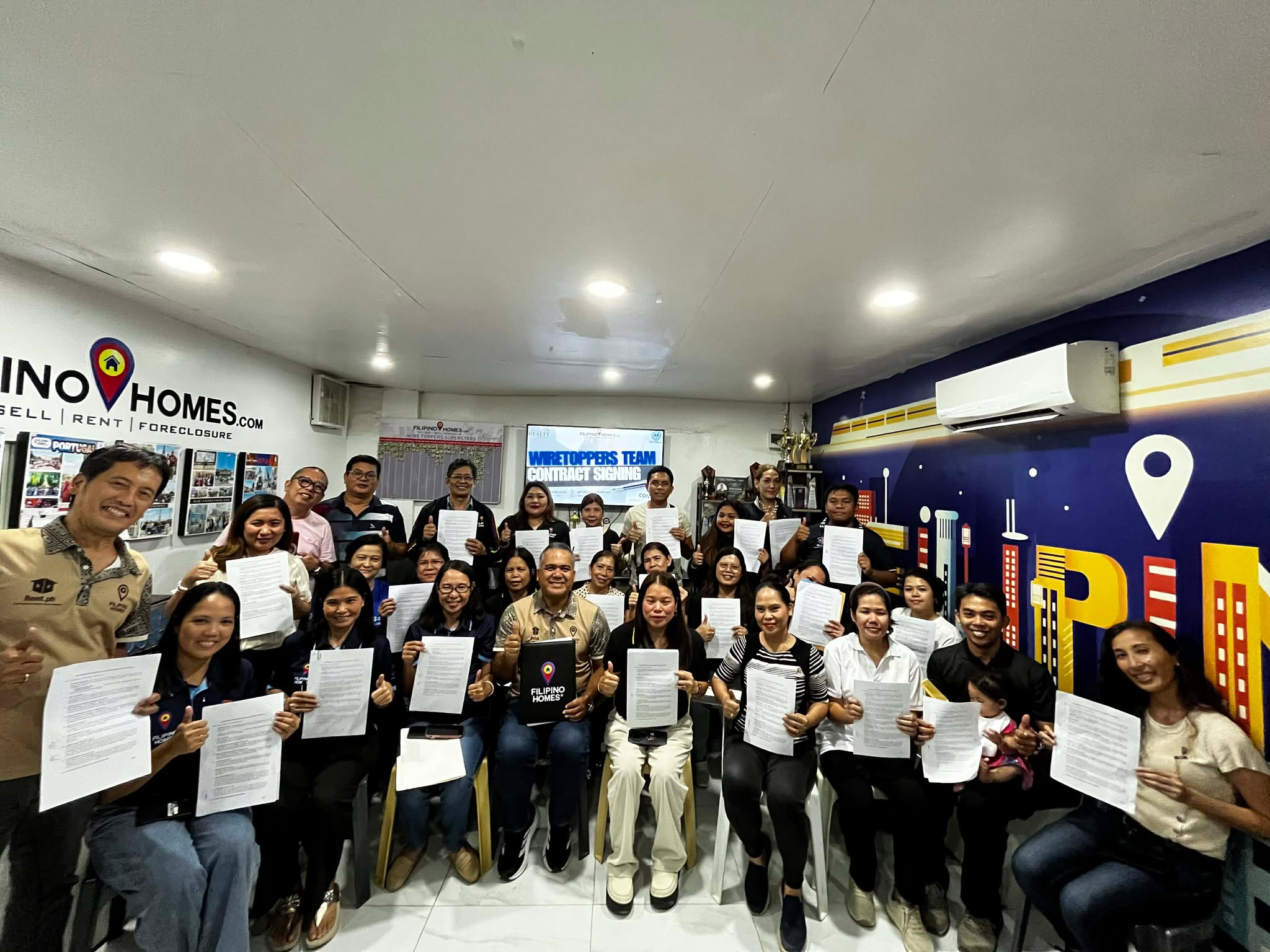 Wiretoppers Cebu Branch Welcomes 25+ New Salespersons in May 4 Contract Signing at Filipinohomes Mango Avenue office