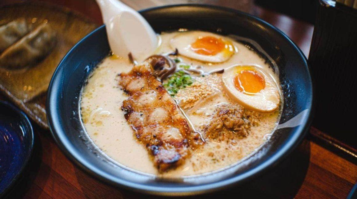 Authentic ramen bowls at Mendokoro Ramenba attract food tourists