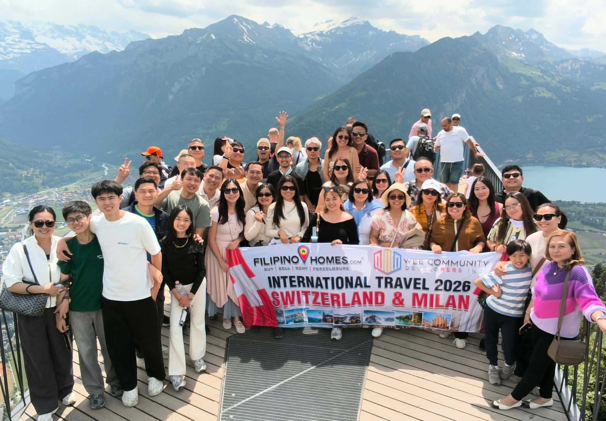 WeeComm and Filipinohomes Celebrate Top Agents with an International Travel to Switzerland and Milan
