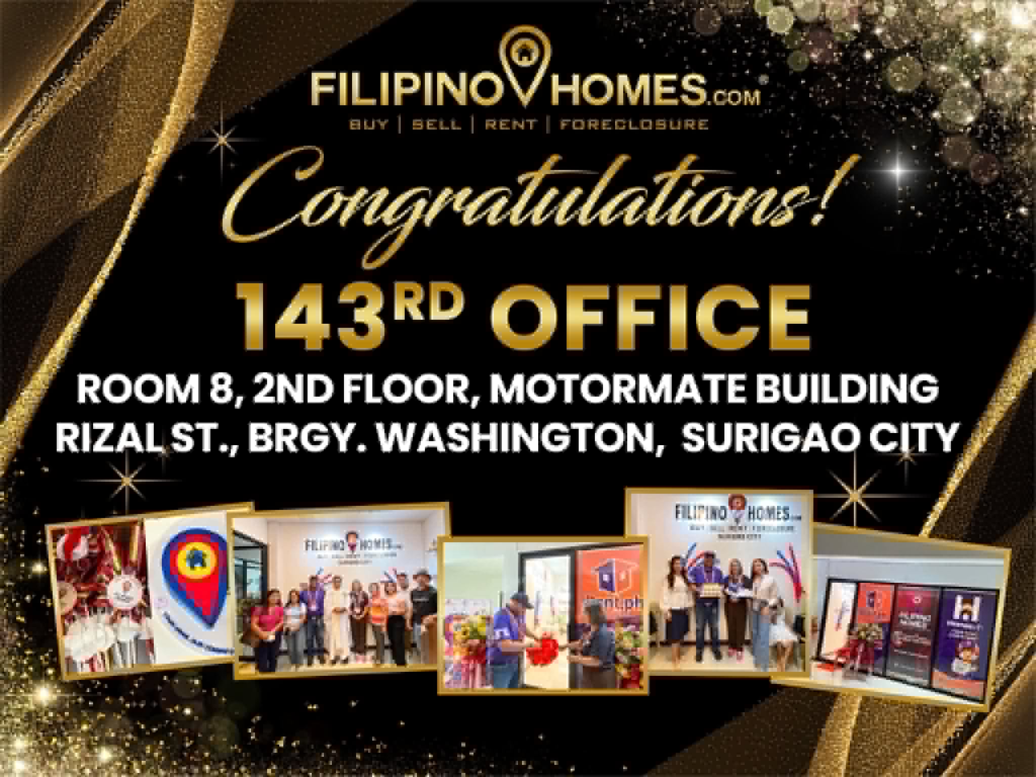 Filipinohomes Opens 143rd Office in Surigao City, CEO Anthony Leuterio Greets from Las Vegas