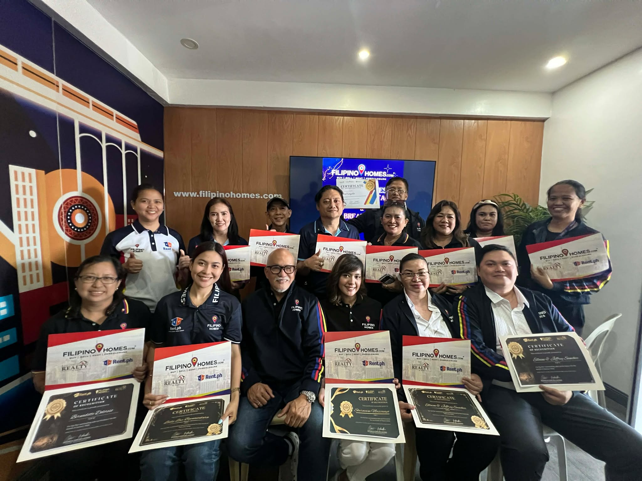 Filipino Homes Honors Top Agents, Brokers with Monthly Awards in Manila
