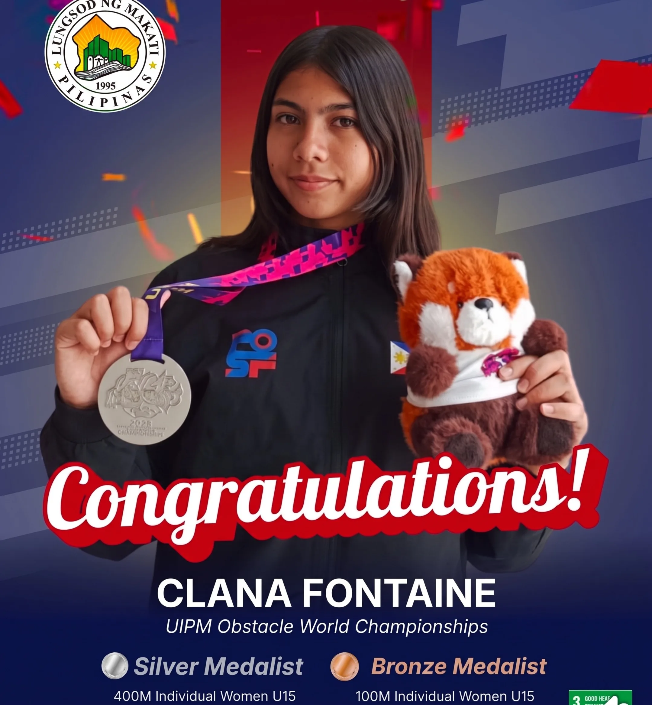 From Makati to Beijing: Young Filipino Athlete Claims Two Medals on the World Stage
