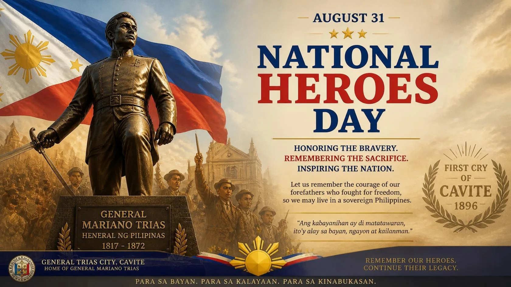 A City Named After a Hero: General Trias Honors National Heroes Day