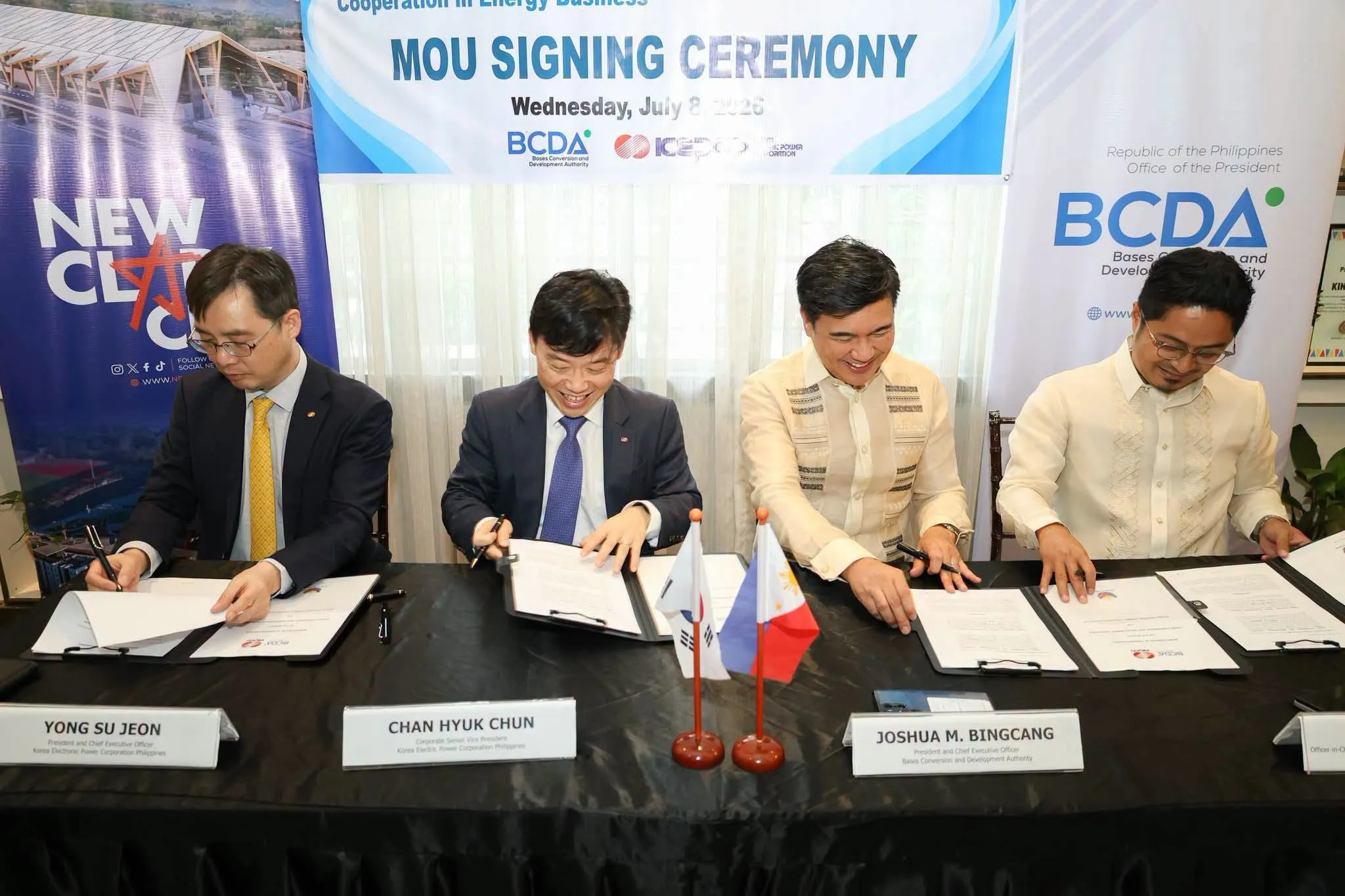 BCDA Partners with KEPCO to Build Smart Energy Systems in New Clark City