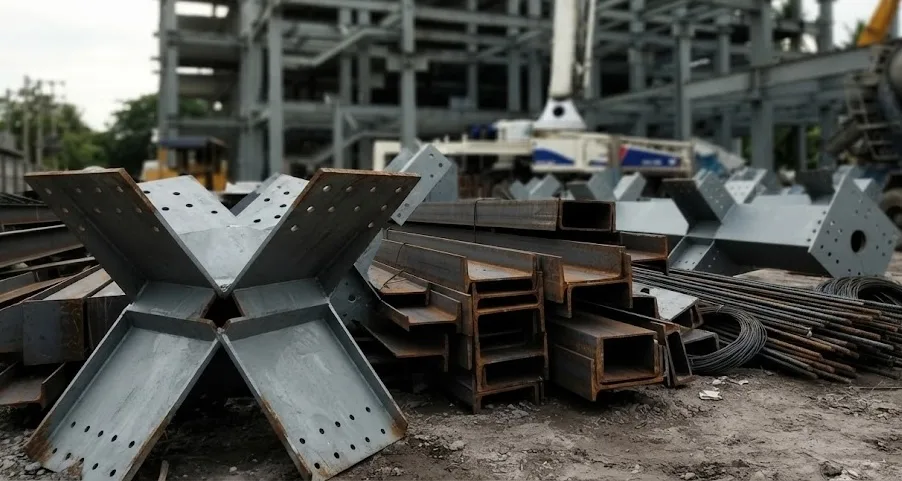 Construction materials for commercial buildings.