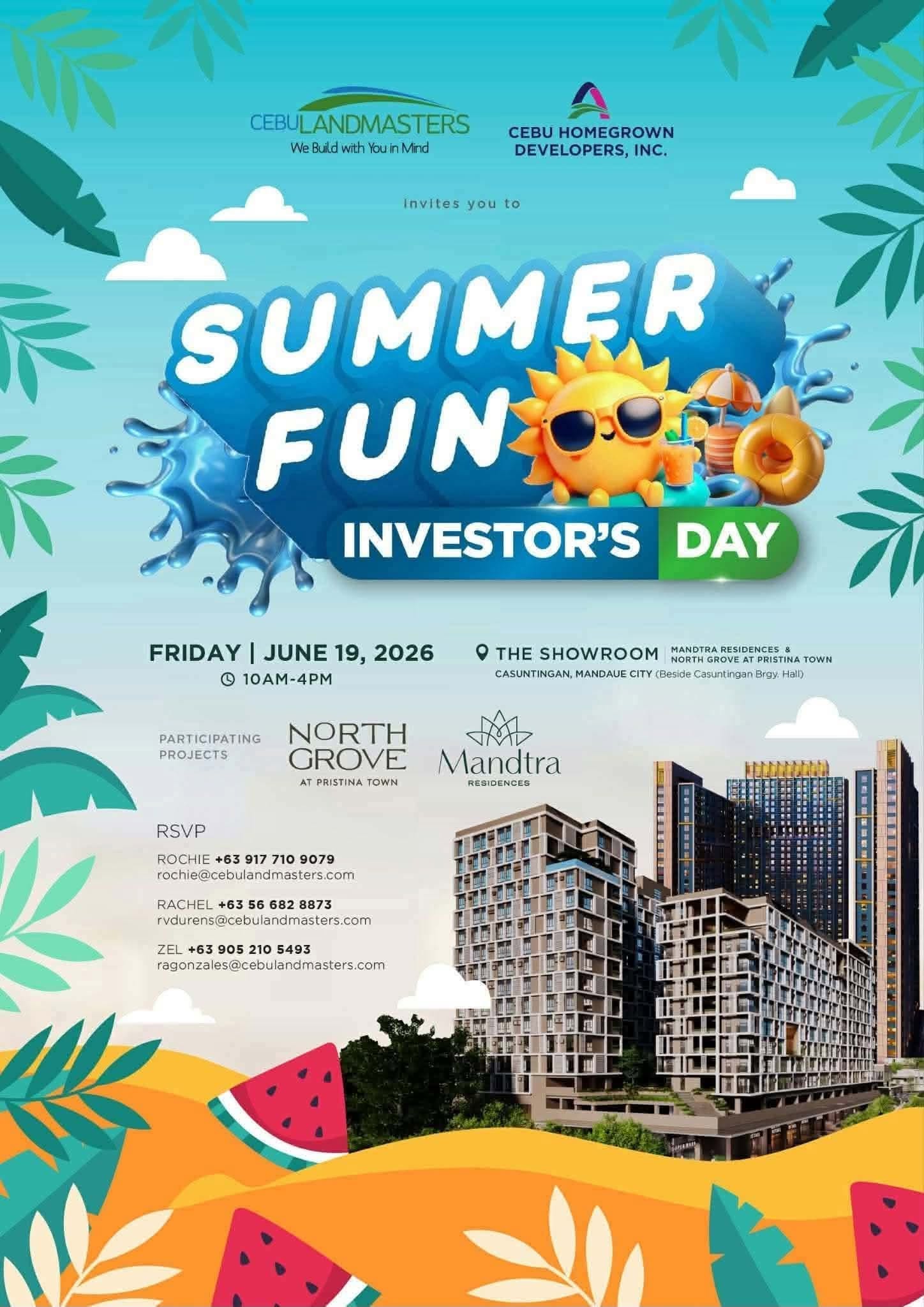 Cebu's Summer Fun Investor Day Puts Spotlight on North Grove, Mandtra Residences