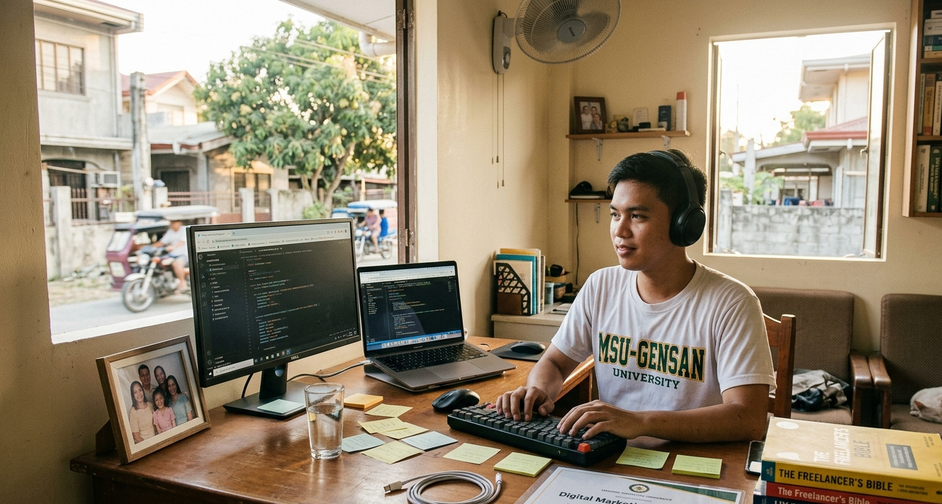 A Student From General Santos Turned Freelance Skills Into Full-Time Income