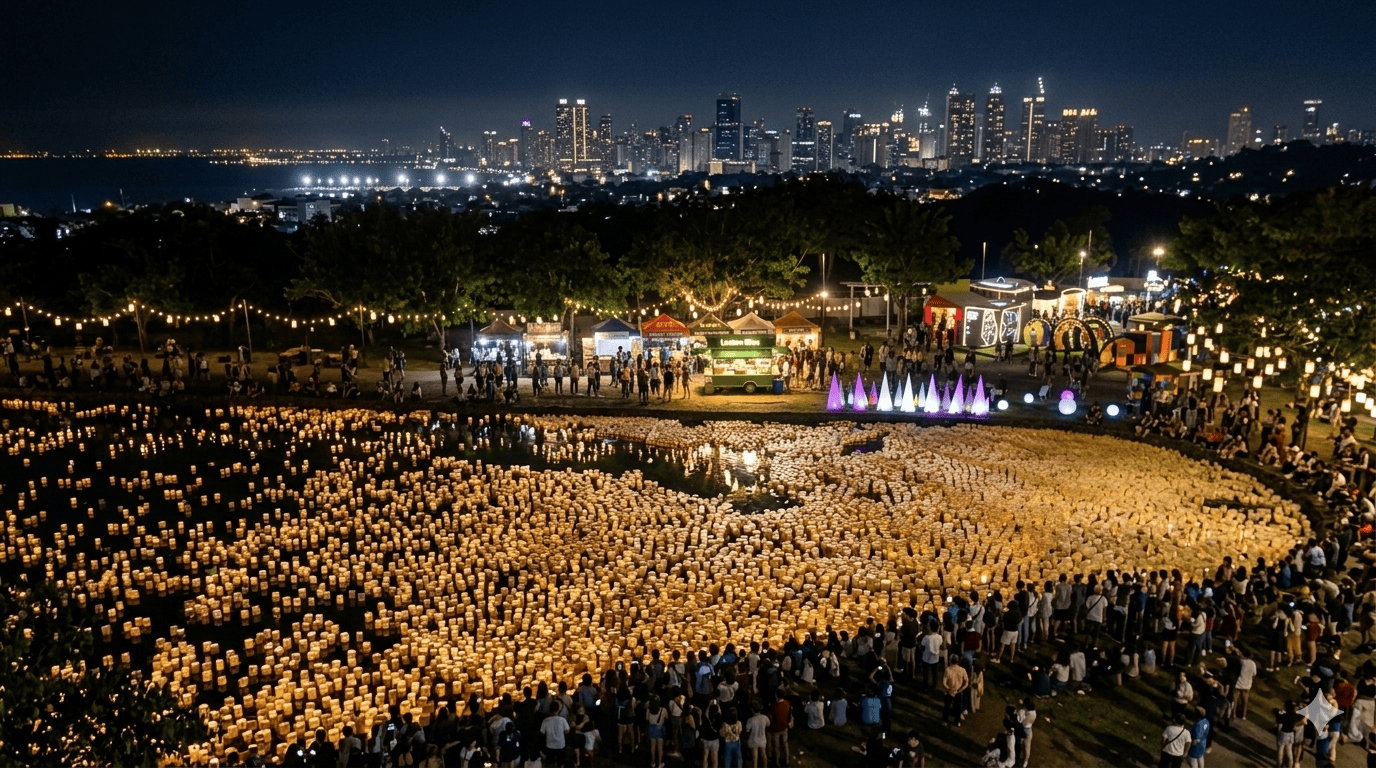 GUINNESS WORLD RECORD: Pampanga Sets Record for Largest Water Lantern Display