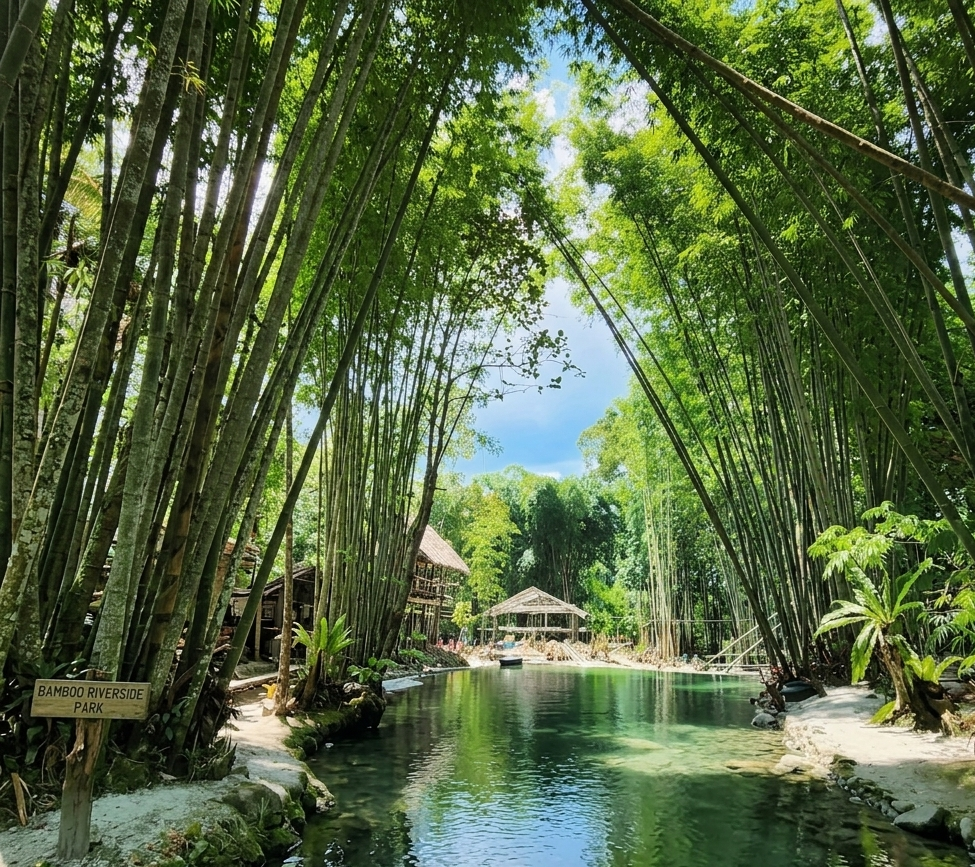 Nature’s Cooling Escape: Discovering Bamboo Riverside Park in Maragusan