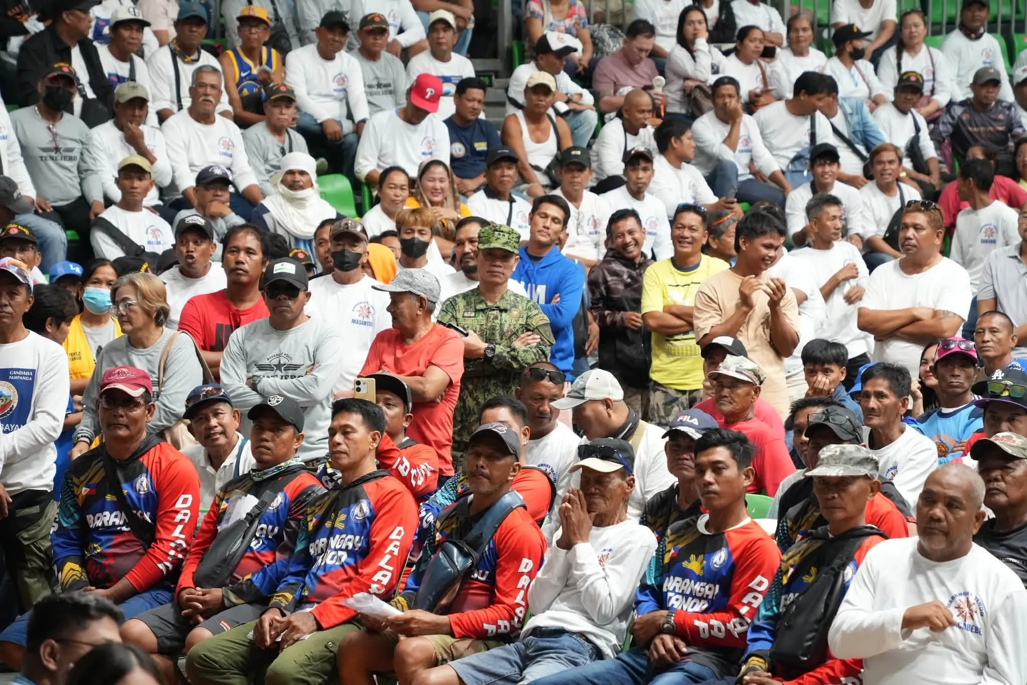 Pampanga Government Aids 4,337 Barangay Tanods with Cash, Medicine, and Rice