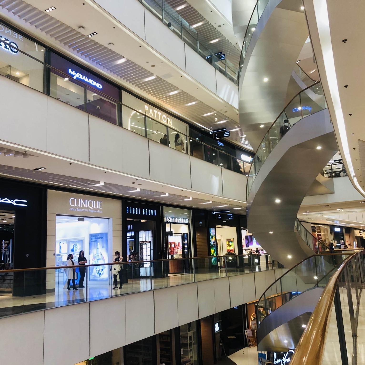 Luxury stores and modern shopping spaces in BGC attract high-end shoppers and tourists