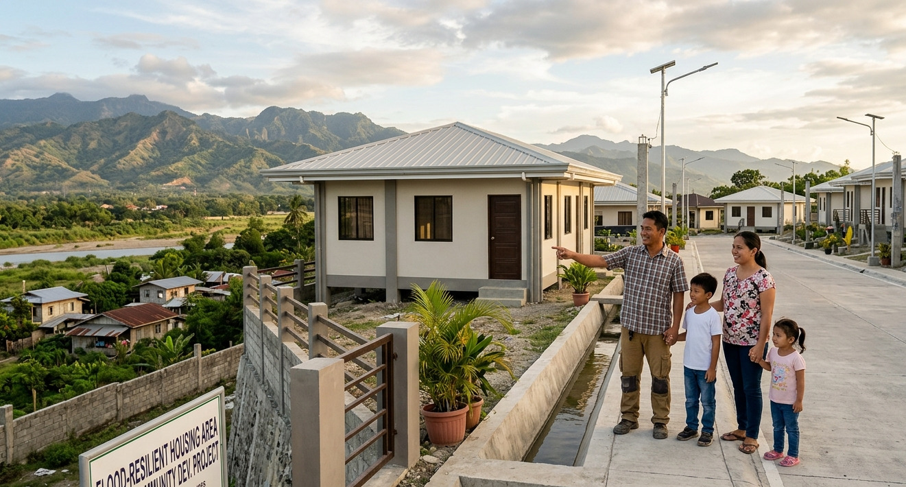 New elevated housing development in General Santos City.