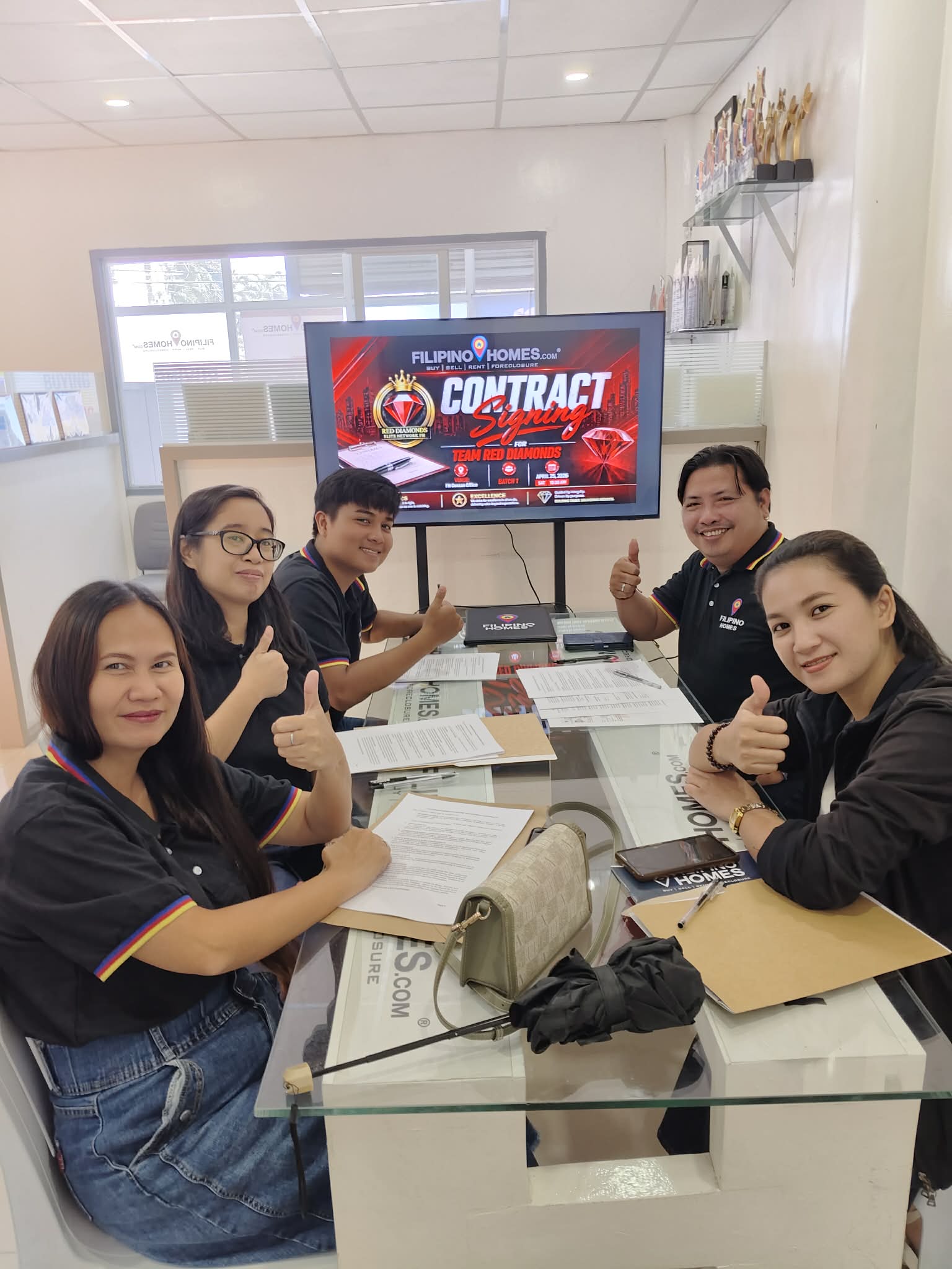 Team Red Diamonds Seals Saturday Contract Signing at Filipinohomes Gensan Office