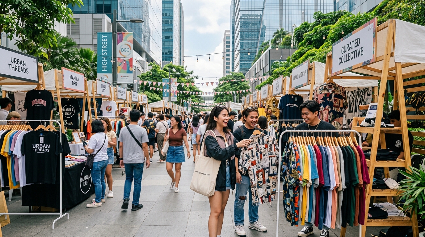 How BGC’s Pop-Up Fashion Markets Are Turning Sidewalks Into Runways for Local Designers