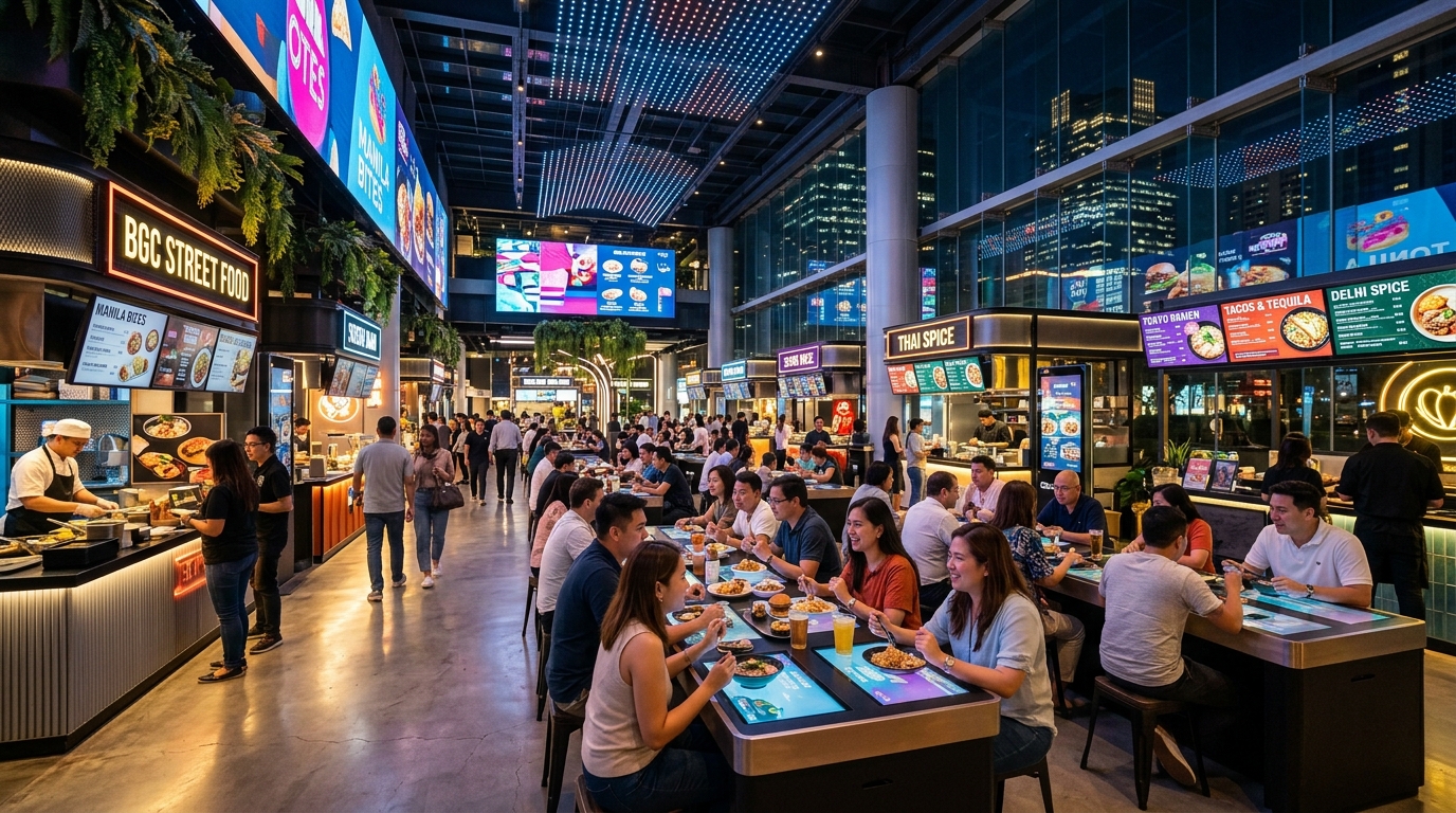 How BGC’s Futuristic Food Halls Are Turning Casual Dining Into an Immersive Experience
