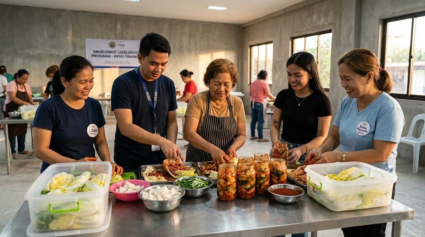Angeles City PESO Empowers 100 Residents with Kimchi-Making Livelihood Training