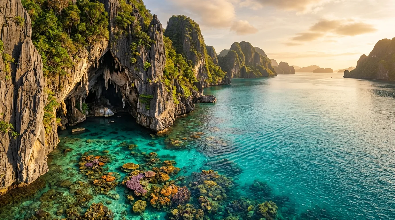 Discover Cliffs Caves And Coral In Palawan Paradise