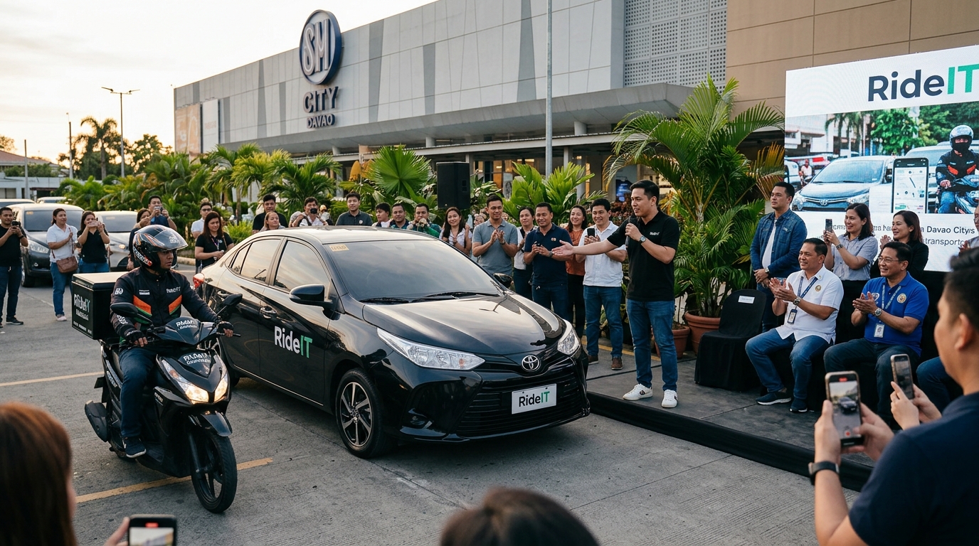 ‘Last of the Mohicans’: Davao’s Homegrown RideIT Launches as Final Accredited Ride-Hailing App