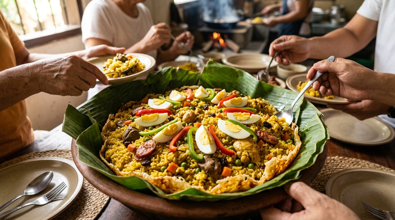 Bringhe: The Festive Kapampangan Paella That Replaces Saffron with Turmeric