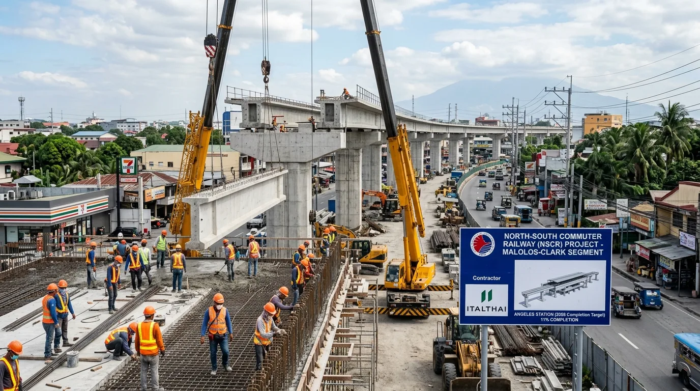 NSCR Angeles Station Faces Construction Delays; DOTr Targets 2028 Completion