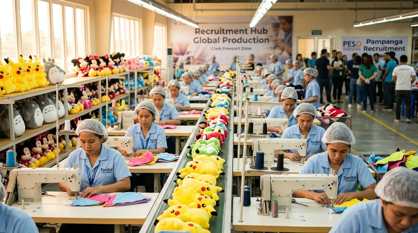 Japanese Toy Manufacturer Tanika to Hire Up to 4,000 Workers in Clark