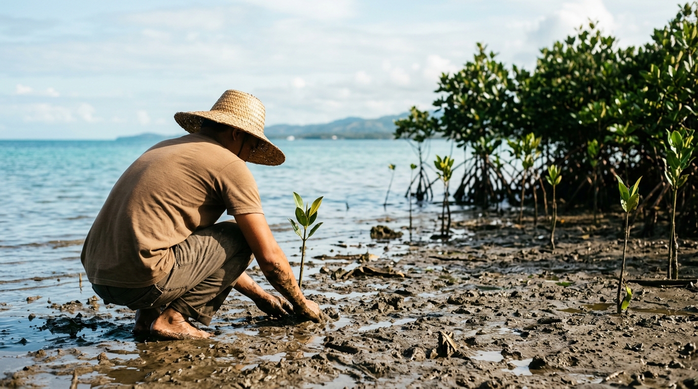 Aboitiz, RAFI Plant 1,000 Mangroves in San Fernando, Cebu