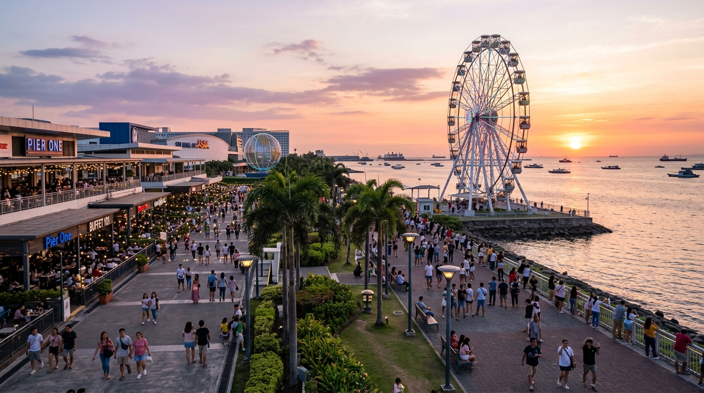 Pasay’s Manila Bay Coastline 2026: MOA Area Emerges as a Top Sunset Destination