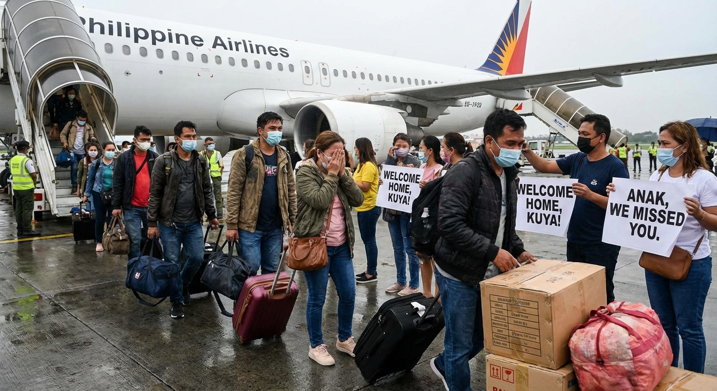 Relief at Last: Nearly 1,000 Filipinos Return Home From Middle East Tensions