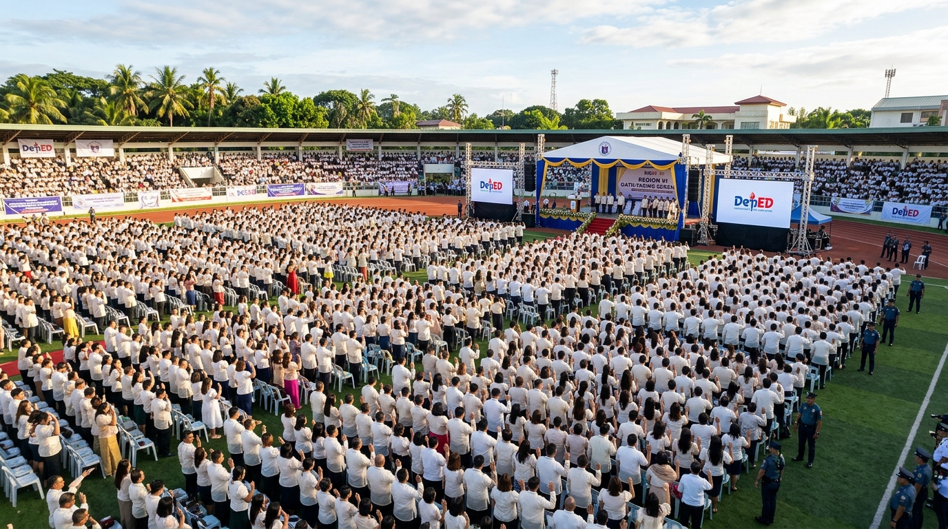 A Gift Decades Overdue Over 8,800 Teachers Finally Take Their Oath as Western Visayas Hosts Historic Mass Promotion — Philippines