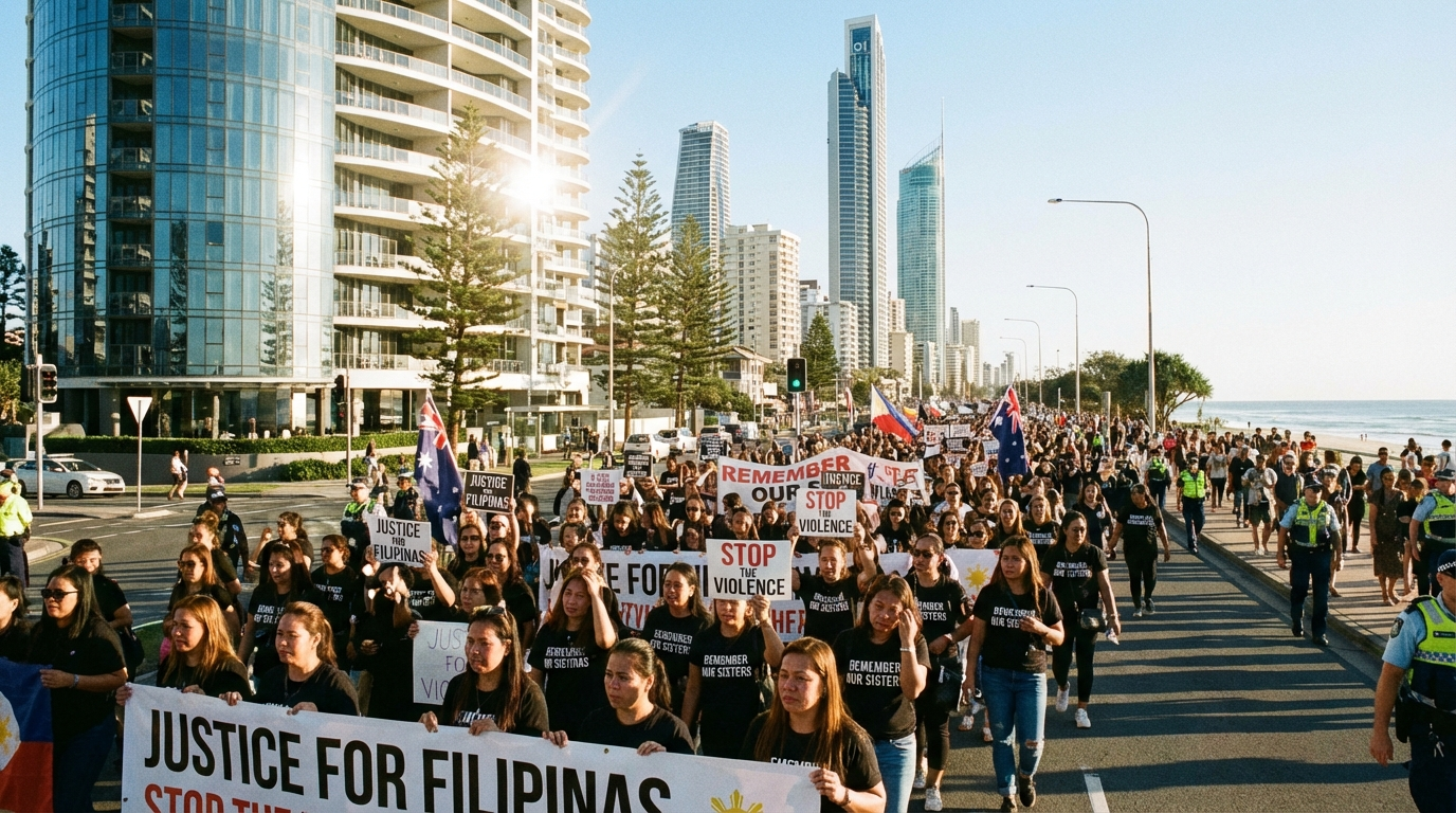 Gold Coast Filipinos March for Justice: Why Filipinas Need Your Support Now!