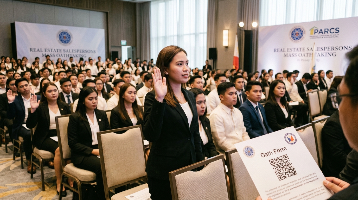 Oathtaking for New Real Estate Salespersons Set for April 10 in Pasay City
