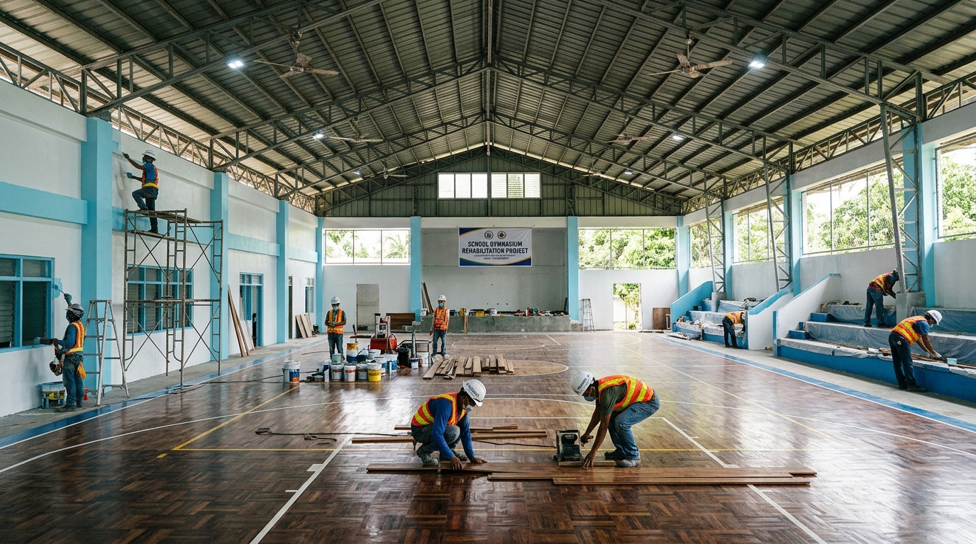 NUS Engineering Students Rehabilitate Iloilo School Gymnasium—International Goodwill Quietly Adds Value to the Province's Real Estate Story