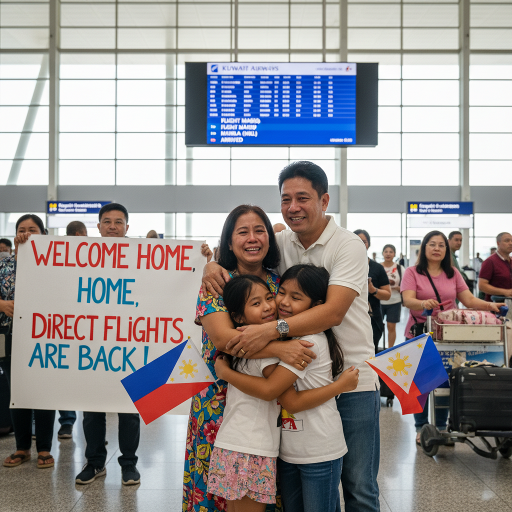 Air Bridge Reopens: Kuwait Airways Returns to Manila, Bringing Hope to Stranded OFWs