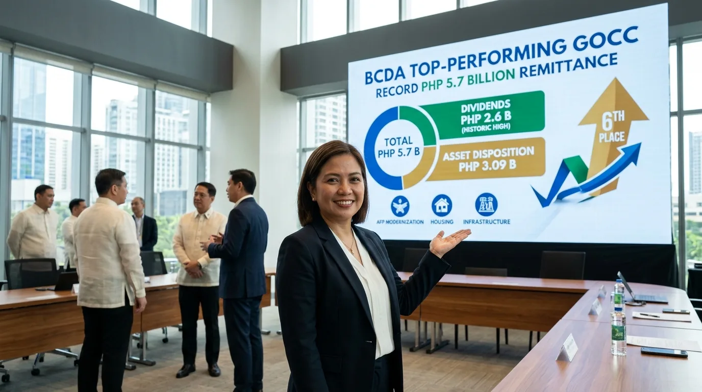BCDA Ranks 6th Top-Performing GOCC with Record PHP 5.7 Billion Remittance