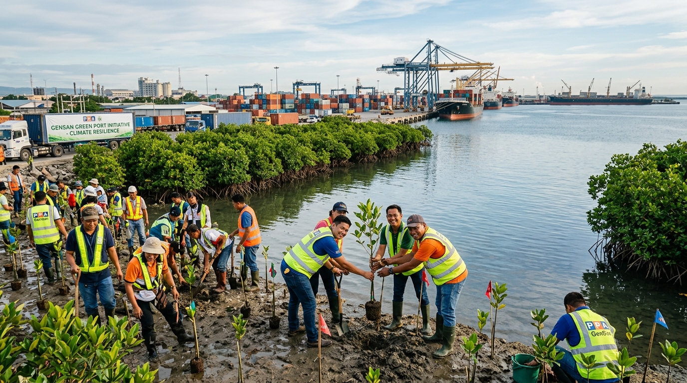 The Green Port Pivot: How GenSan is Planting 20 Million Trees to Protect its Coastline!