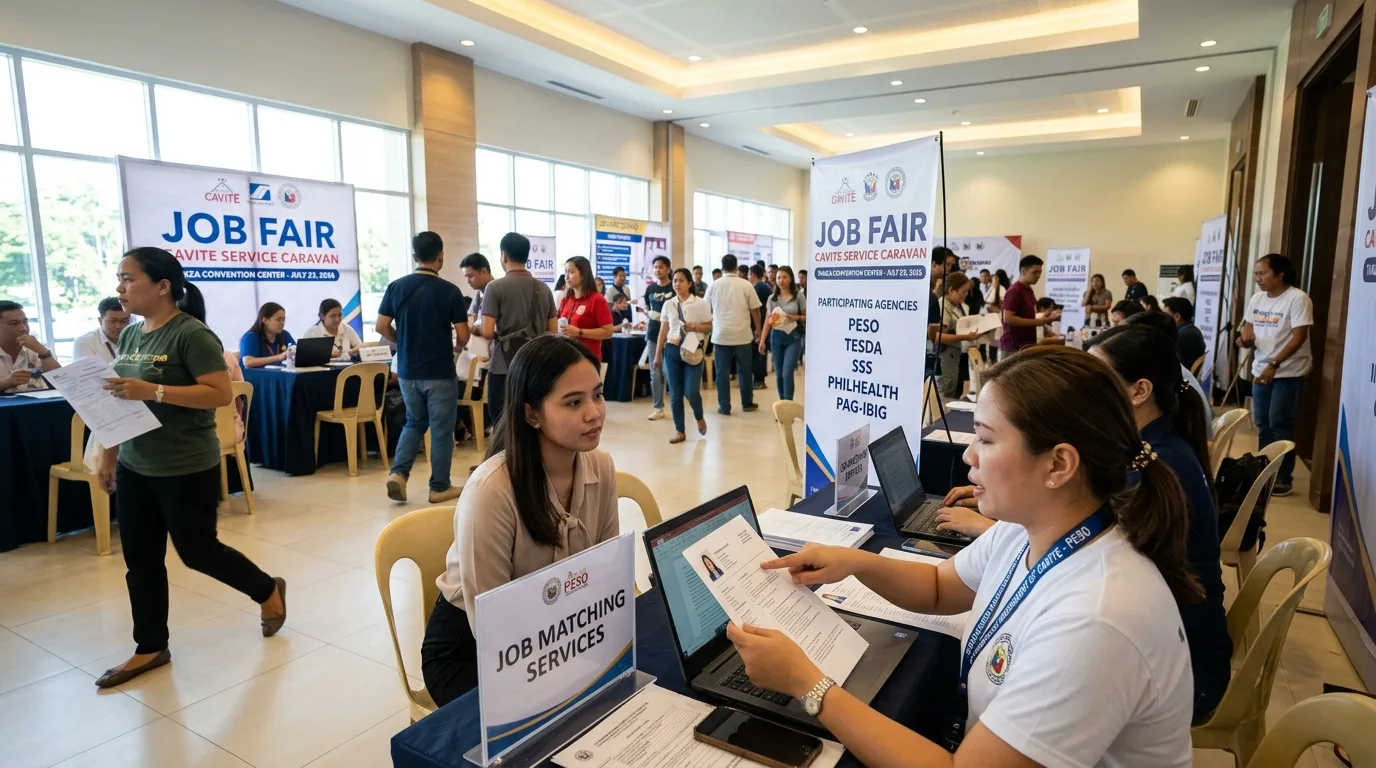 Tanza Service Caravan Connects Jobseekers with Employment Opportunities